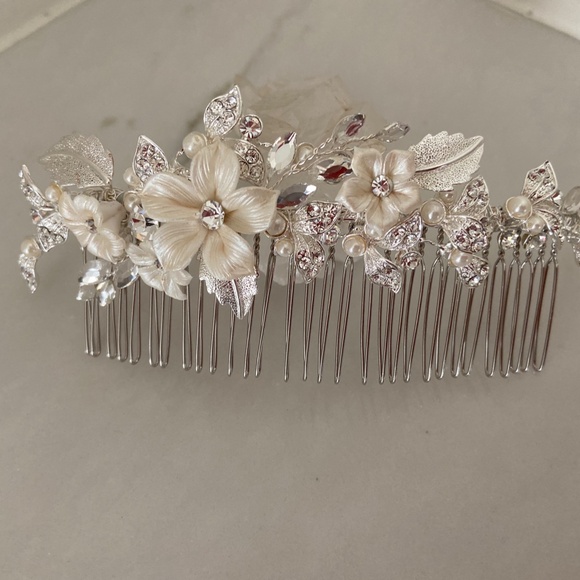 Ivory Bridal Comb, Decorative Comb - Picture 1 of 4